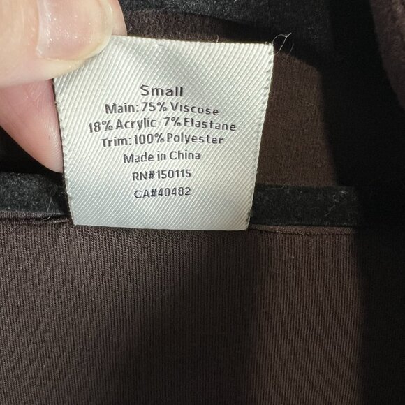 Varley Brown Roeder Half Zip Midlayer Sweat Top Women’s SMALL $138 Ath leisure - Picture 7 of 12